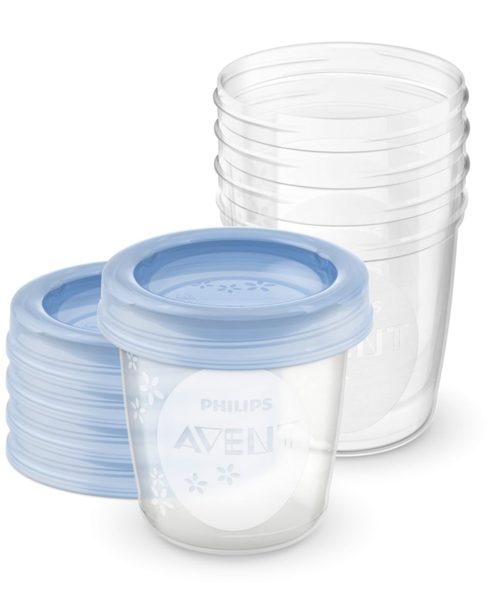 Avent 10 Pots de Conservation de Lait Maternel SCF618/10 au