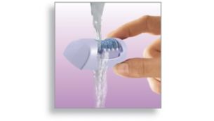 Washable epilation head