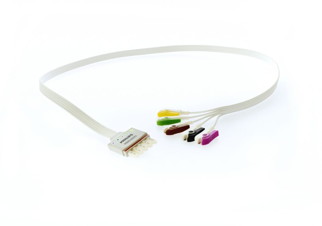 5-Lead Set, Disposable, Chest, IEC Lead Set