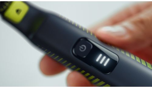 La spia LED mostra lo stato della batteria