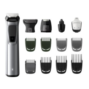 Philips Multigroom Series 7000 Showerproof face, body & hair trimmer with 14 tools