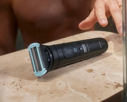Showerproof Philips Body Groomer in use