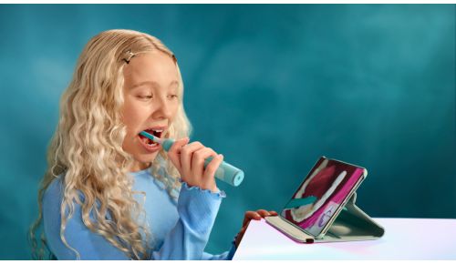 Longer and better brushing with the Sonicare For Kids App