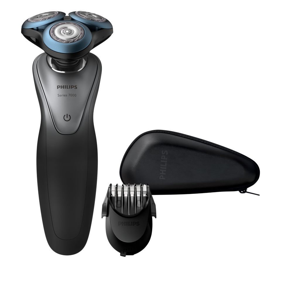 Shaver series 7000 Máquina de barbear elétrica a húmido e a seco