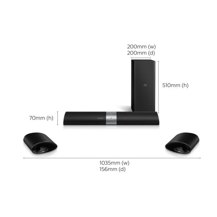 Wireless Surround Philips Fidelio B5 Soundbar SoundBar Soundbar