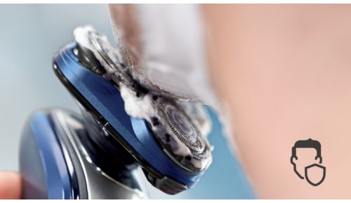 A rounded head profile glides smoothly, protecting your skin