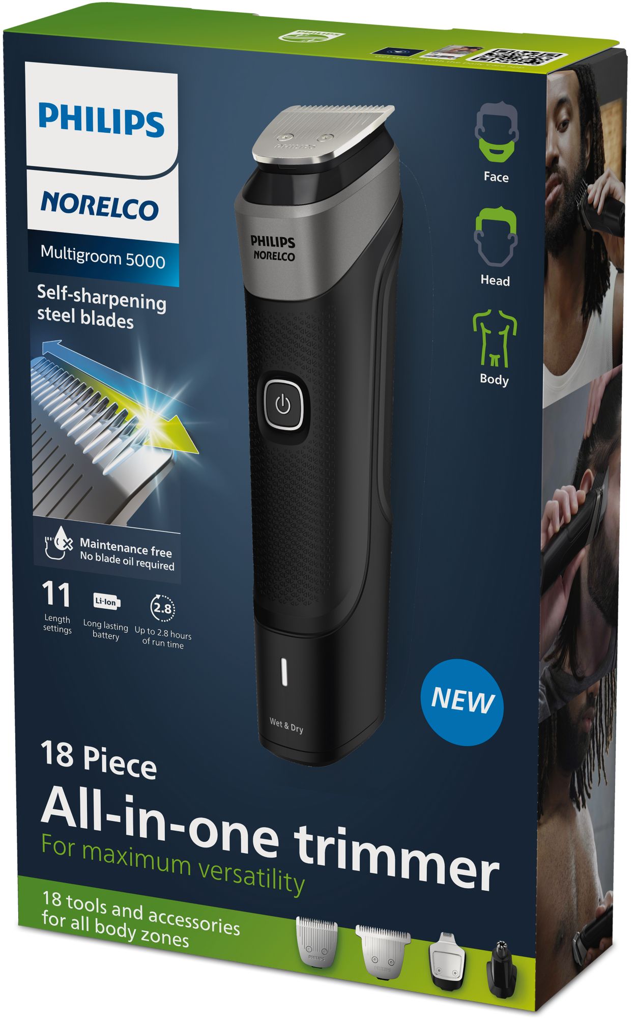 Afeitadora Philips Multigroom Series 5000 9 En 1