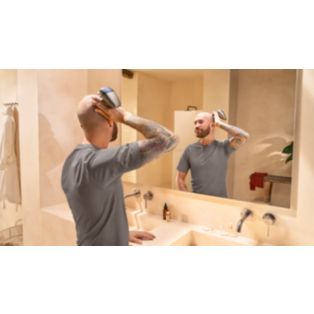 Head Shaver Pro 9000 Series Elektrisk shaver til hovedet skånsom mod huden