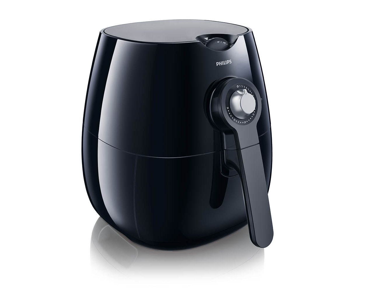 meel kan zijn bord Viva Collection Airfryer HD9220/26 Black | Philips