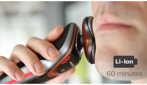 60 Minuten kabellose Rasur nach vollständigem Aufladen