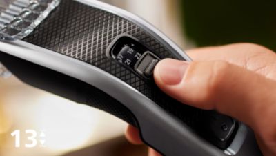 Adjust hair length from 0.5 mm to 23 mm easily