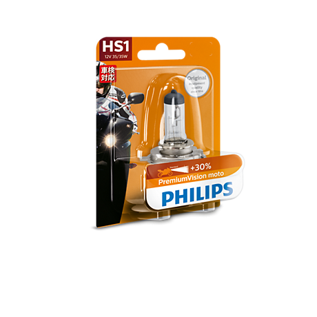 12636B1 PremiumVision Moto Headlight bulb