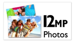 Разрешение до 12 мегапикселей для высококачественных фотографий
