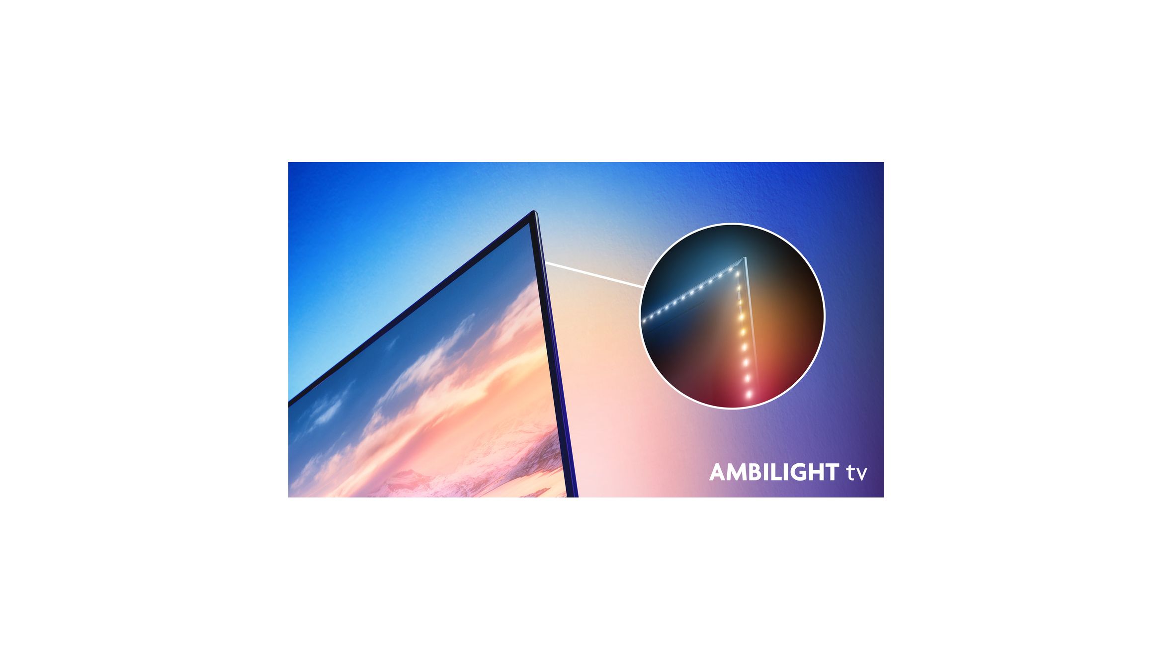 Ambilight Televisie van Philips met leds aan de achterkant