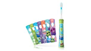 Autocollants interchangeables amusants pour personnaliser sa brosse à dents