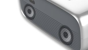 Built-in stereo speakers for crystal-clear sound