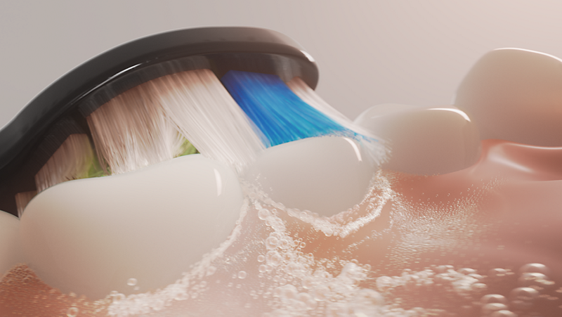 Действие на течността на Sonicare