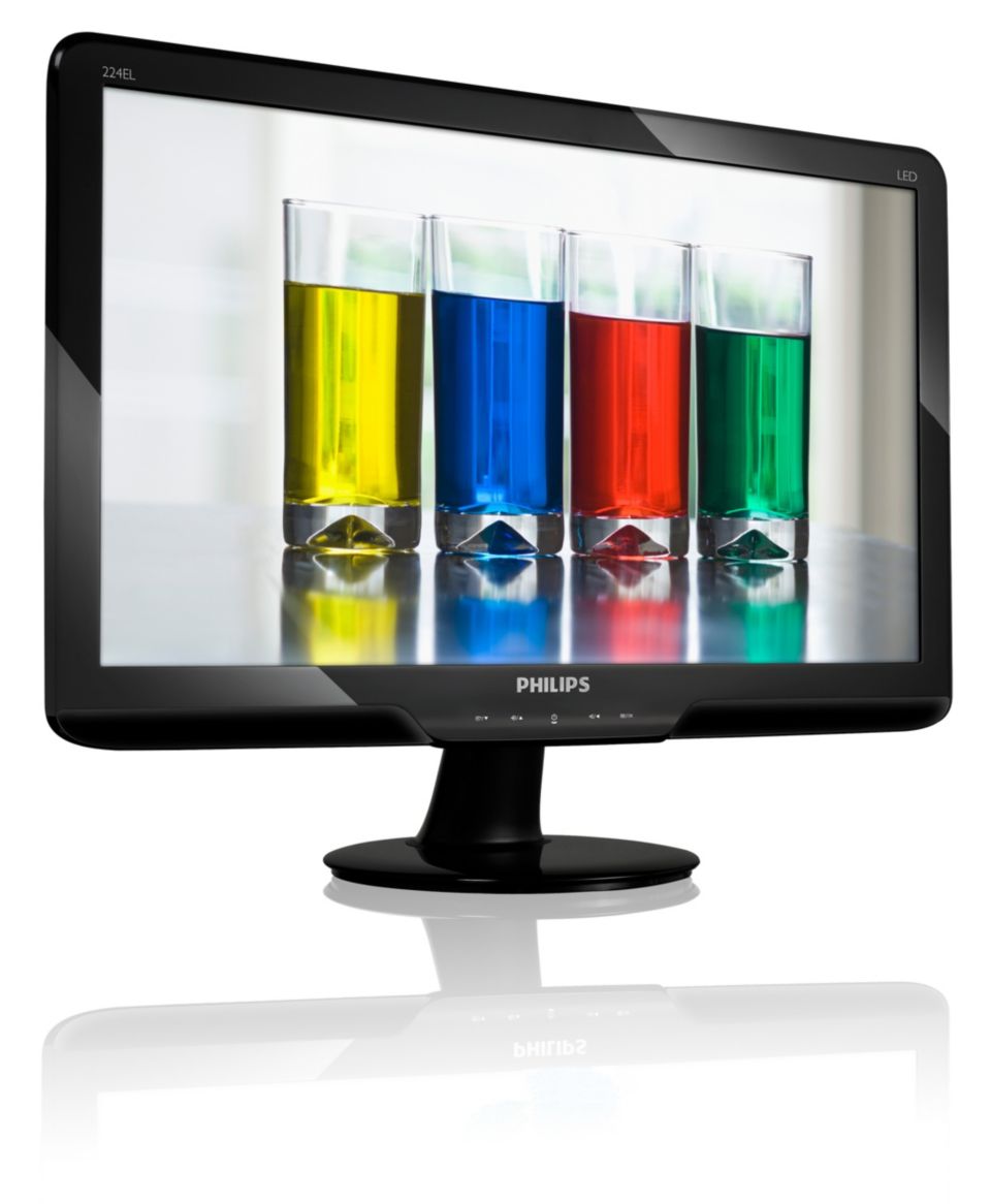 帶HDMI、音訊與SmartTouch 的LCD 顯示器224EL2SB/69 | Philips