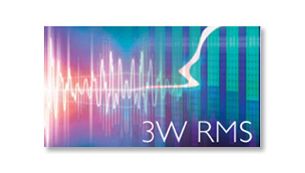 Totaal uitgangsvermogen van 3 W RMS