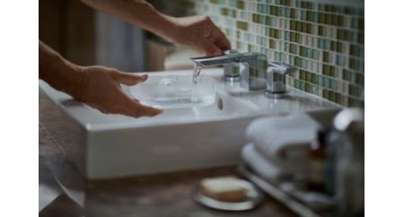 Puede usar agua del grifo³