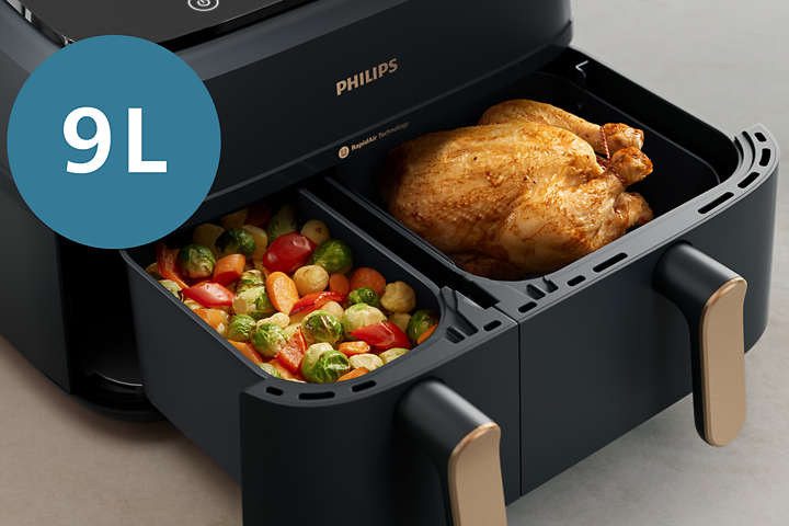 Philips Airfryer Essential XL, frittieren Sie mit bis zu 90 % weniger Fett
