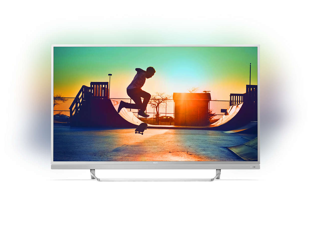 Televisor LED 4K ultra fino com Android TV