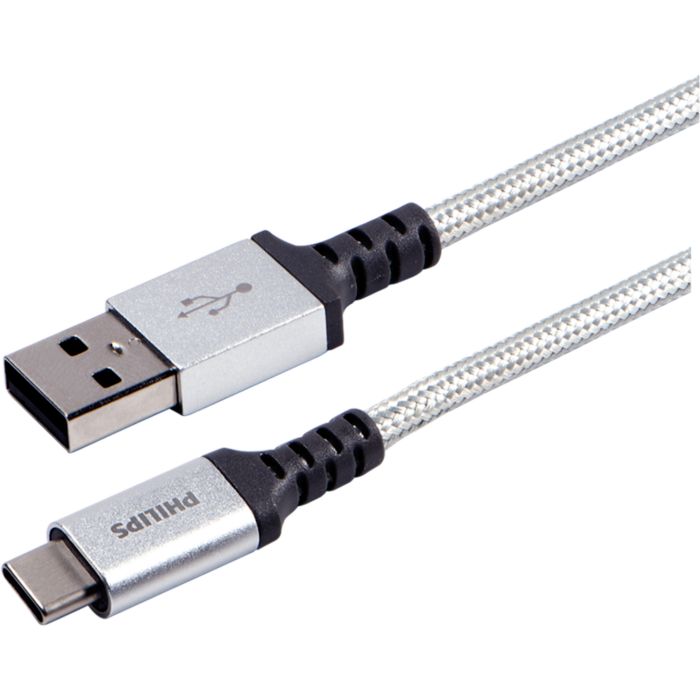 Premium braided USB-C cable aluminum connector