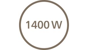 1400 瓦數，達到快速吹乾