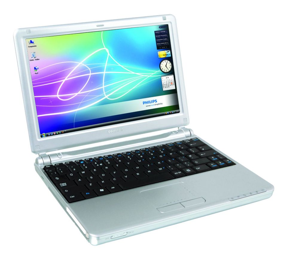 Notebook multimídia de 28 cm (11")