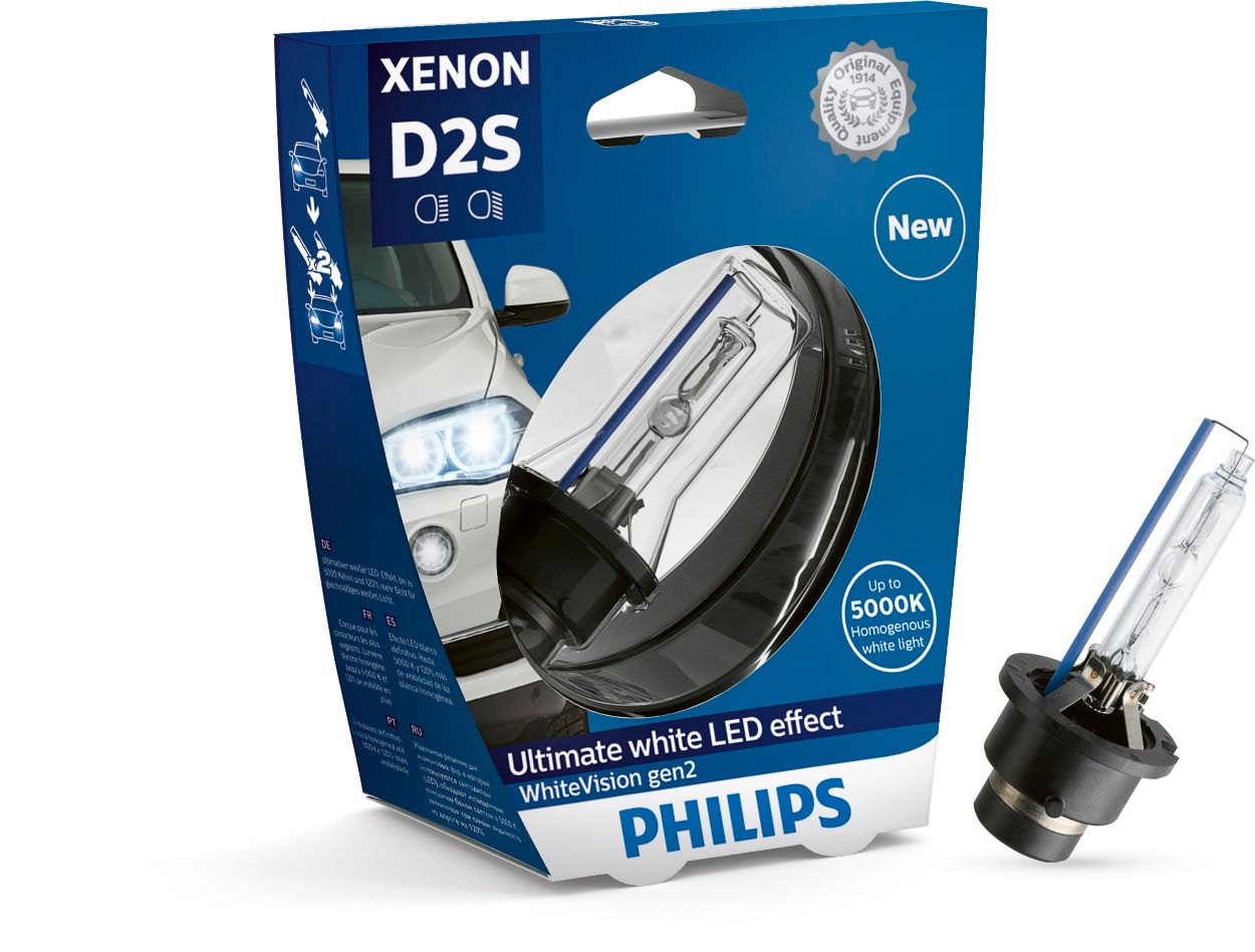 Xenon WhiteVision gen2 Ксеноновая лампа для фар головного освещения  85122WHV2S1 | Philips