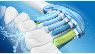 Azione di pulizia dinamica per una migliore igiene orale