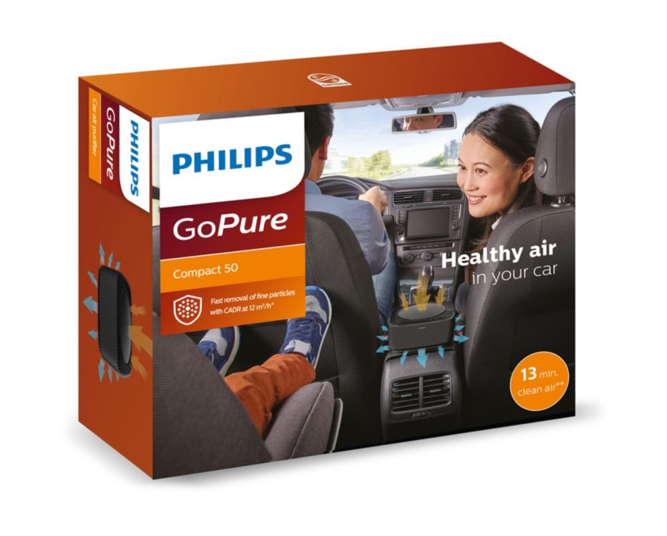 GoPure Compact 50 自動車用空気清浄機 GPC05BLKX1 | Philips