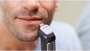 Detail metal trimmer defines edges of your beard or goatee