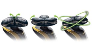 Le système Philips GyroFlex 3D s'adapte à chaque courbe du visage