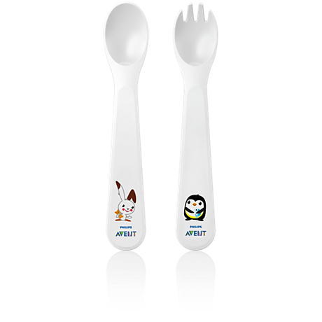 SCF712/00 Philips Avent Toddler fork and spoon 12m+