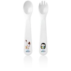 SCF712/00 Philips Avent شوكة وملعقة للأطفال 12 شهراً وما فوق