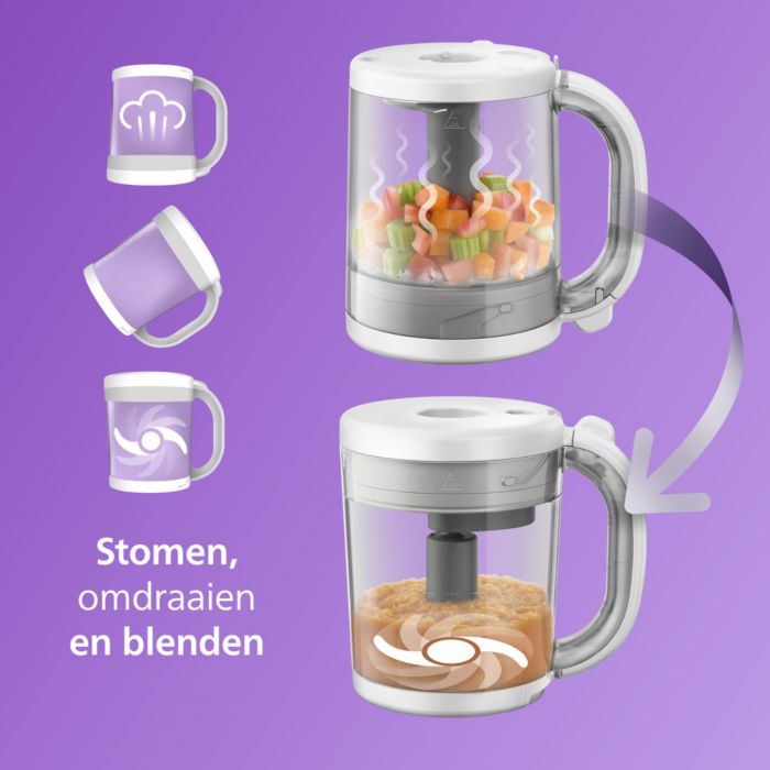 Philips Avent 4-in1 babyvoedingmaker SCF885/01 - Prénatal
