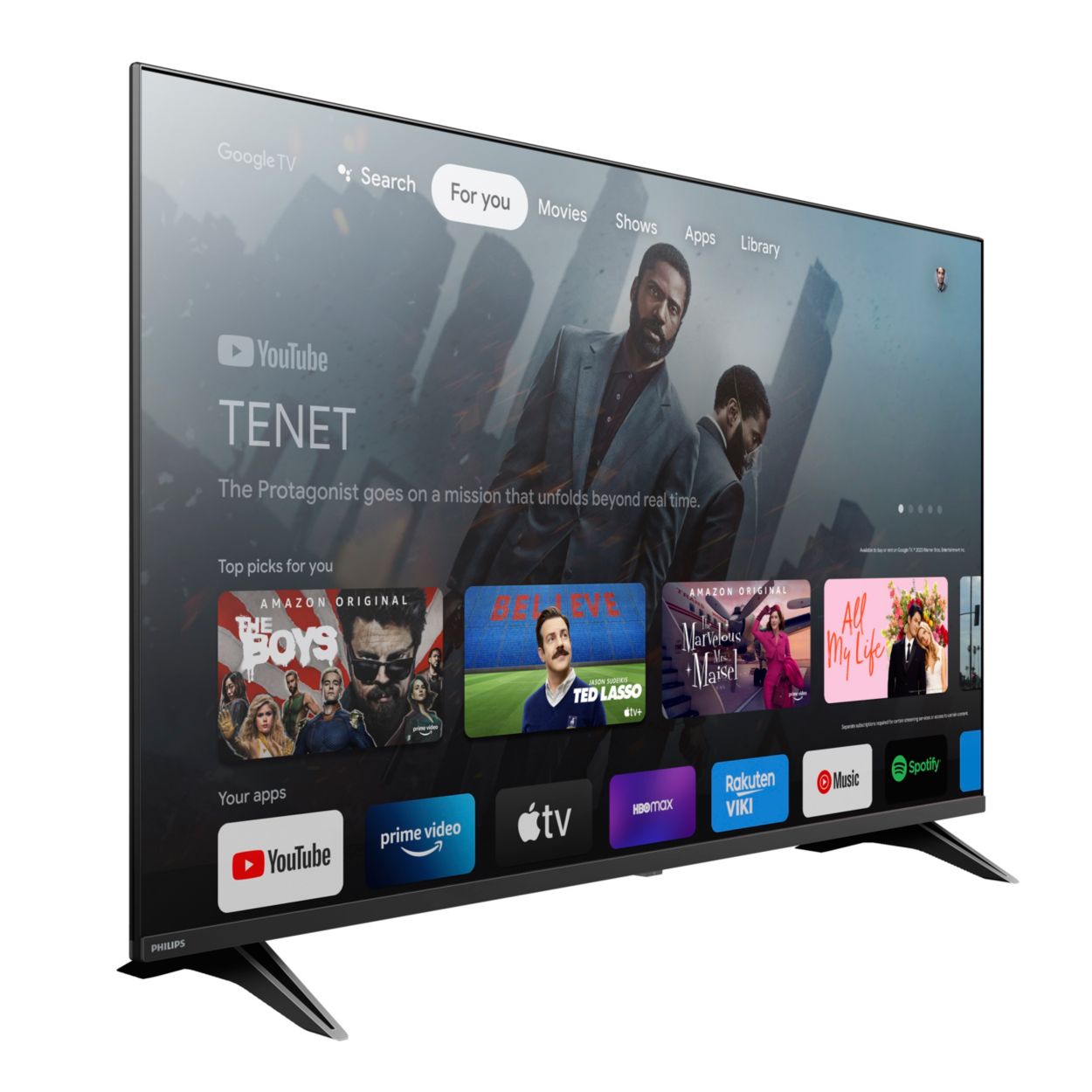 7600 series Borderless design Google TV 43PUL7672/F7 | GoogleTV