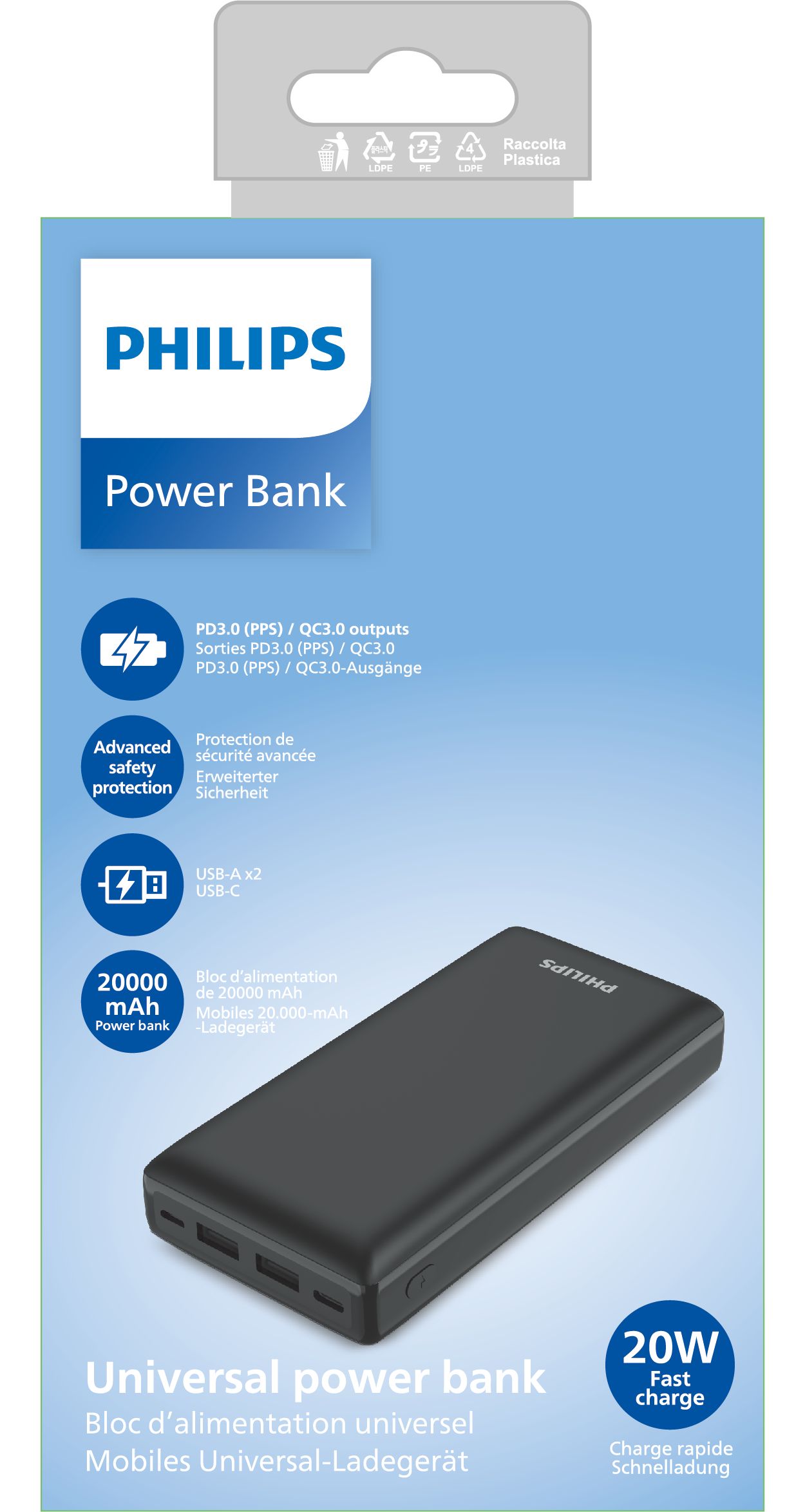 Power bank USB DLP7721N/00