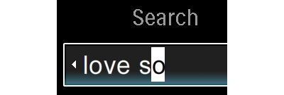 Alphanumerical search for speedy access