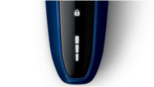 Batterij-indicator met 3 niveaus en reisvergrendelingsindicatoren