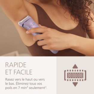 Lady Shaver Series 6000 Rasoir sans fil, sur peau sèche ou humide