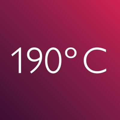 190°C styling temperature for long lasting results