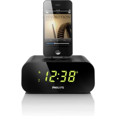 Clock radio for iPod/iPhone