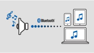 Draadloos muziek afspelen in één kamer via Bluetooth