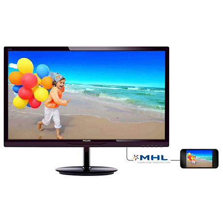 244E5QHSD/00  LCD-monitor met SmartImage Lite