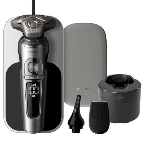 SP9885/36 Shaver S9000 Prestige 配備 SkinIQ 智能感溫調控技術的乾濕兩用電鬚刨