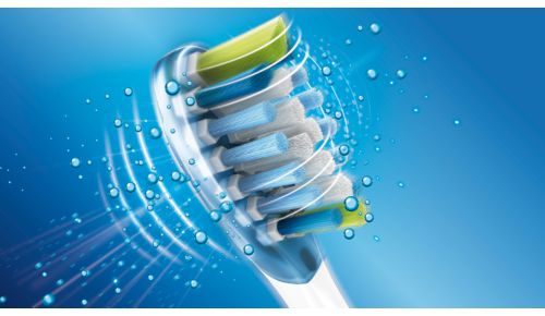 Volgt de vorm van uw tanden en tandvlees voor een grondigere reiniging