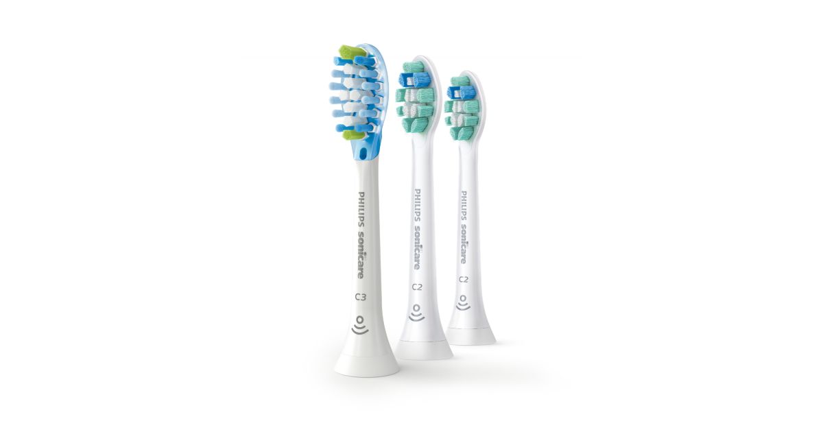Sonicare 3-pack standard sonic toothbrush heads HX9023/69 | Philips