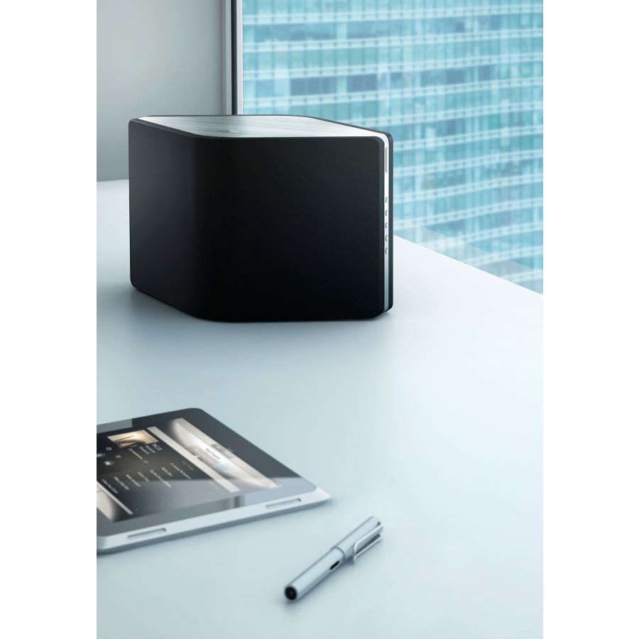 All your music in high fidelity sound. Wirelessly.